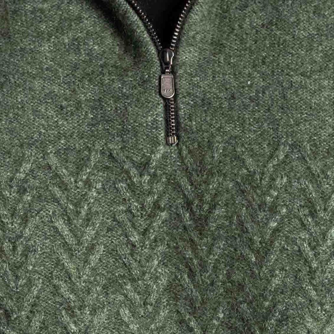 Koru Merino Possum Zip Collar Jumper image 1